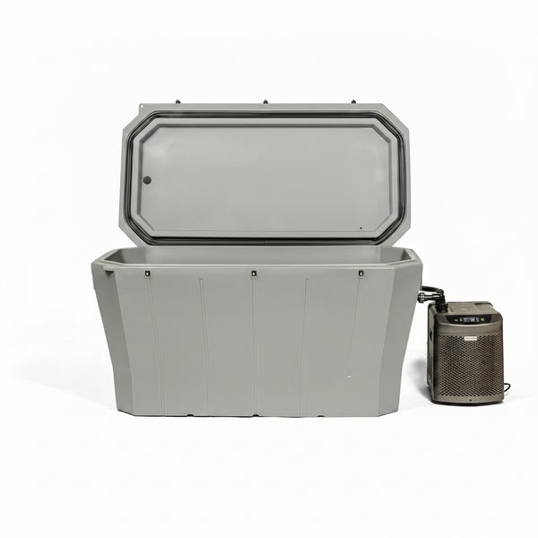 Cold Plunge Tub Designed for Recovery, Iceless Cooling System, 90 Gallon Capacity, Ergonomic LLDPE Tub