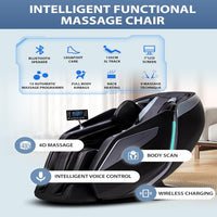 Massage Chair Designed for Full Body Relaxation, 4D Technology, SL Track System, Zero Gravity Recline