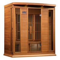 Infrared Sauna Built for Home Wellness, 4-Person Cedar Construction, Zero EMF Technology, Bluetooth Audio