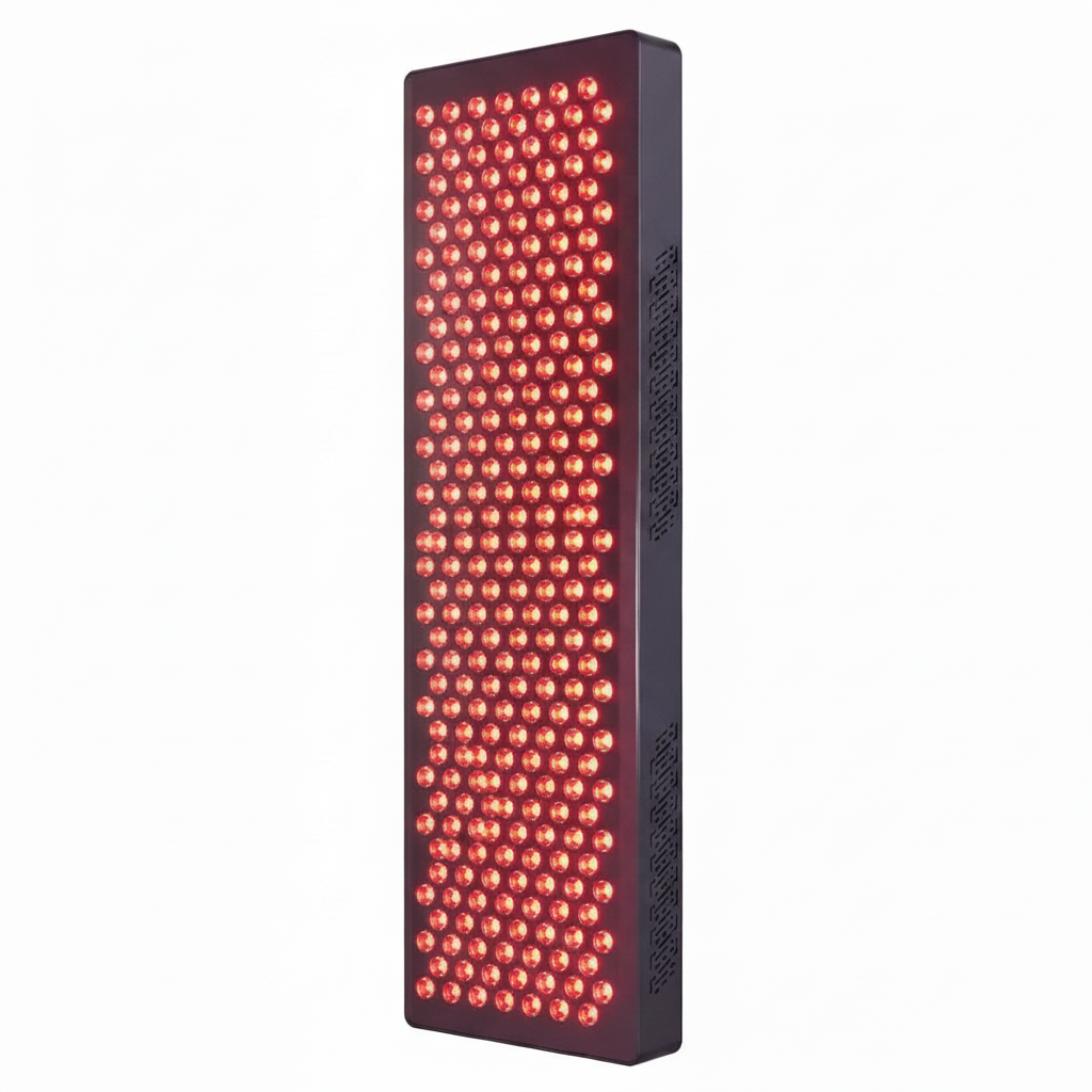 Red Light Therapy Panel Built for Full Body Coverage, 630nm-850nm Wavelengths, 300 Quad Chip LEDs, Touchscreen Control